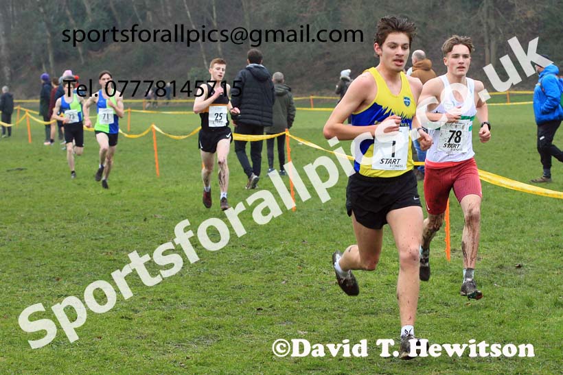 Junior Mens 2023 Northern Cross Country Champs., Witton Park, Blackburn. Photo: David T. Hewitson/Sports for All Pics